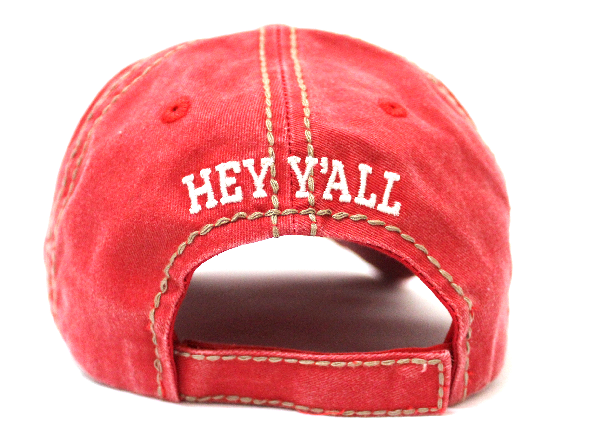 PATCH HEY Y'ALL RED - Click Image to Close